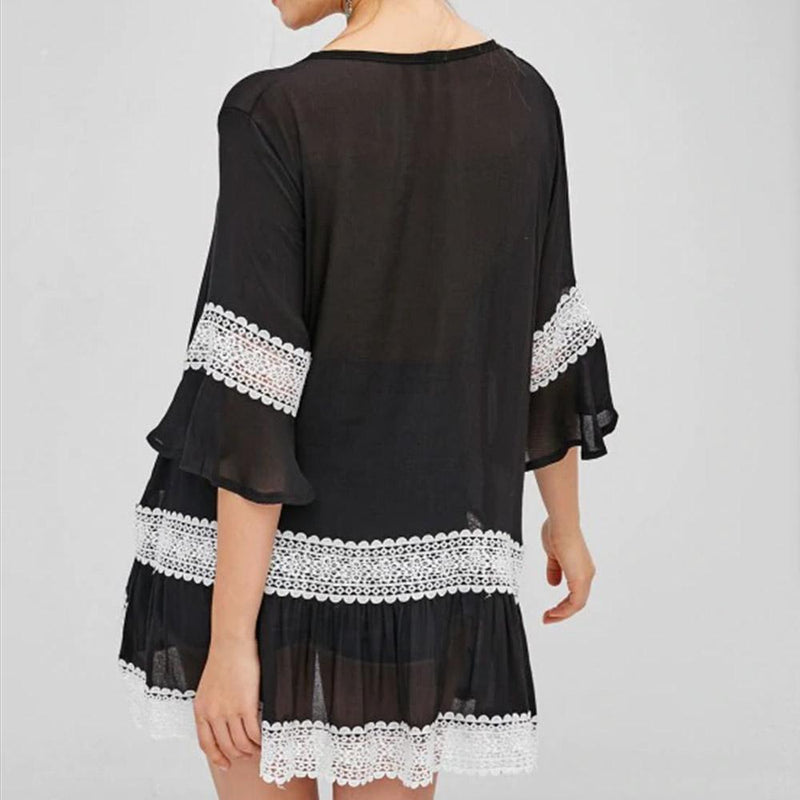 Lace Panel Tunic Dress