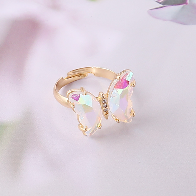 Gradient Butterfly Ring